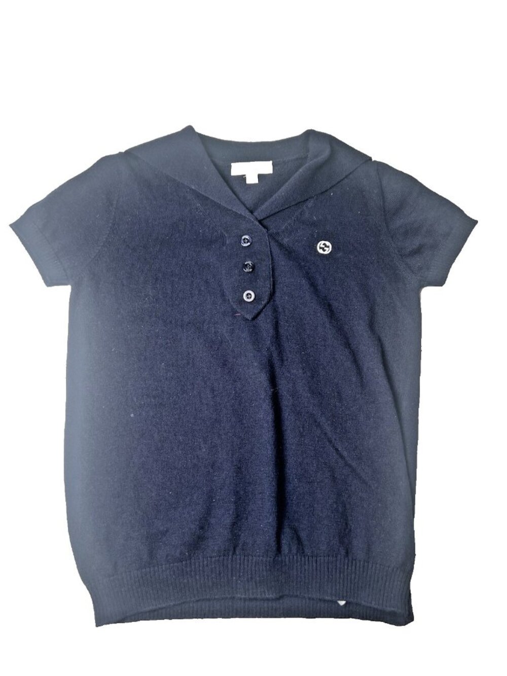 GUCCI 4 YEARS BOYS Short Sleeve Cashmere Blend Nautical Polo - GOOD CONDITION. Q - Picture 1 of 7
